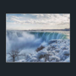 Icy Niagara Falls Postcard<br><div class="desc">Winter Wonderland.
Early morning photograph of  a frozen Niagara Falls  creates a picture perfect image
Photo by Netta Tremonte Photography</div>