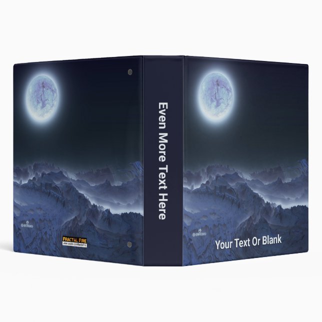 Icy Planet, Frozen Moon Binder (Background)