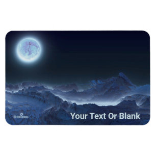 Icy Planet, Frozen Moon Magnet