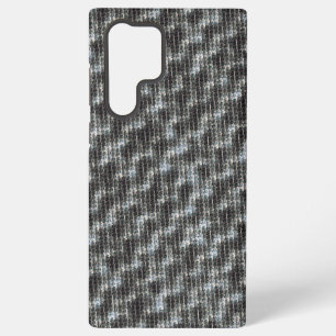 Icy slate geometric woven abstract pattern 1275 samsung galaxy case