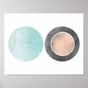 Icy Sunrise Geometric Print