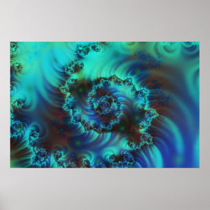 Icy Swirly Poster