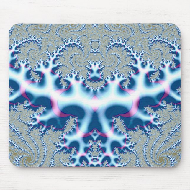 ~ Icy White and Blue~  Mouse Pad (Front)