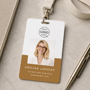 ID Badge 3x5 Photo   Custom Employee Name Card