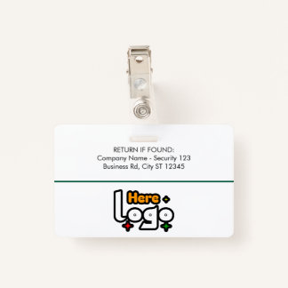 ID Badge Card Business Employee Staff Logo & Photo