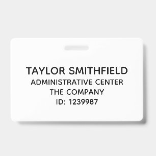 ID Badge medical, corporate company identification