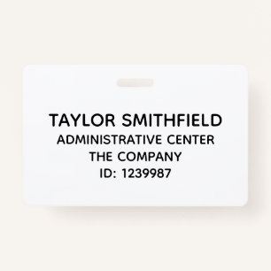 ID Badge medical, corporate company identification