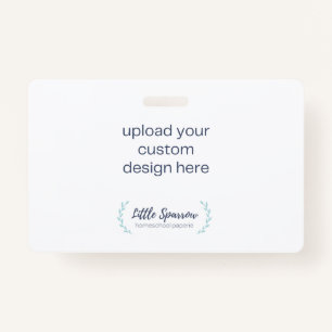 ID Badge - Upload Your Own Design Horizontal
