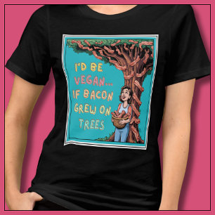 I'd Be Vegan if Bacon Grew on Trees Bacon Lover Tri-Blend Shirt