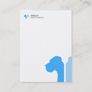 ID blue Great Dane series Business Card
