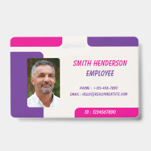 ID Card Badge | Minimal Business Employee Photo