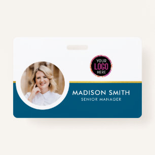 ID Card Badge Modern Business Staff Photo