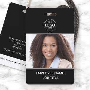 ID Card Photo and Logo Upload Employee Badge