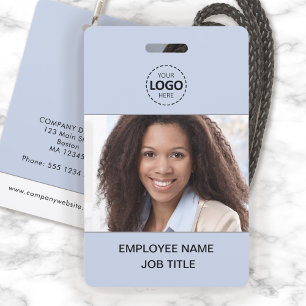 ID Card Photo and Logo Upload Employee Badge