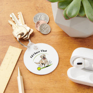I'd Chase That" Labrador Retriever  Keychain