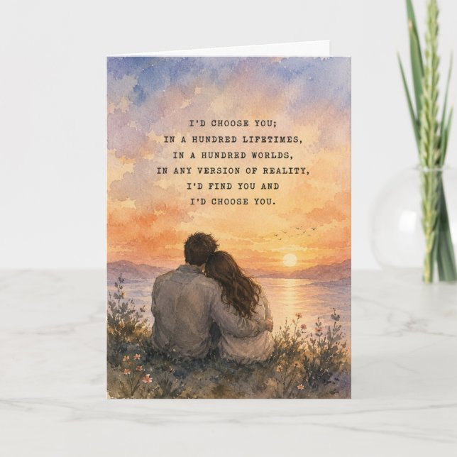 I'd Choose You Greeting Card (Front)