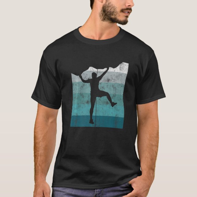 I'd Climb That Rock Climbing Bouldering Climber Ro T-Shirt (Front)