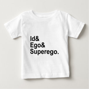 Id Ego Superego Three Parts of the Psyche Baby T-Shirt