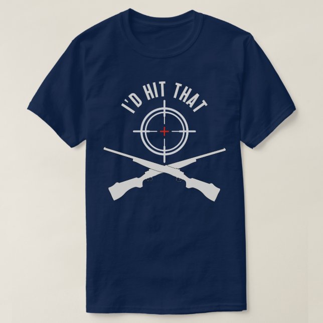 ID Hit That Clay Shooting Clay Target T-Shirt (Design Front)