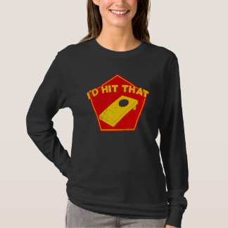 I'd Hit That Cornhole Team Bean Bag   Cornhole T-Shirt