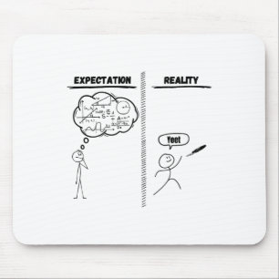 I'd Hit That Expectation Reality Disc Golf Frisbee Mouse Pad