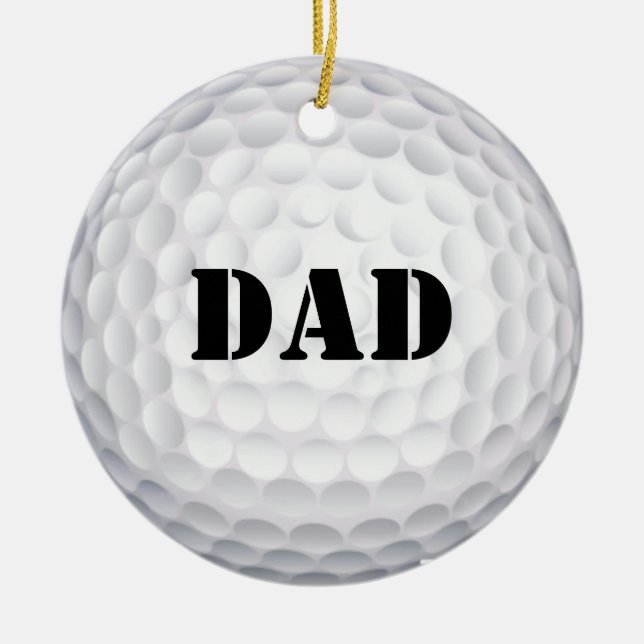 I'd Hit That! Golf  Ball Ceramic Ornament (Front)