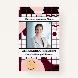 ID Identification Card Employee Photo Custom    Badge