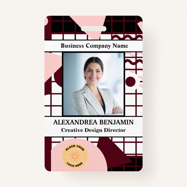 ID Identification Card Employee Photo Custom    Badge (Front)