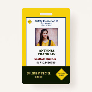 ID Identification Card Photo Employee Custom Badge