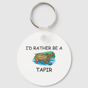I'd Rather Be A Tapir Keychain