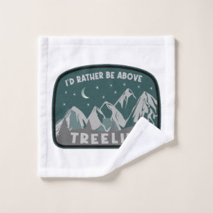 I'd Rather Be Above Treeline Wash Cloth