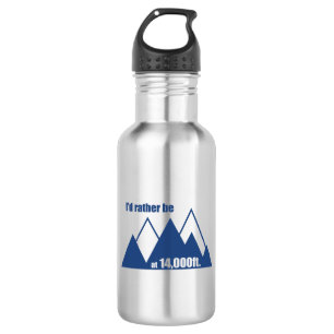 I'd Rather Be At 14,000 Feet Mountain 532 Ml Water Bottle