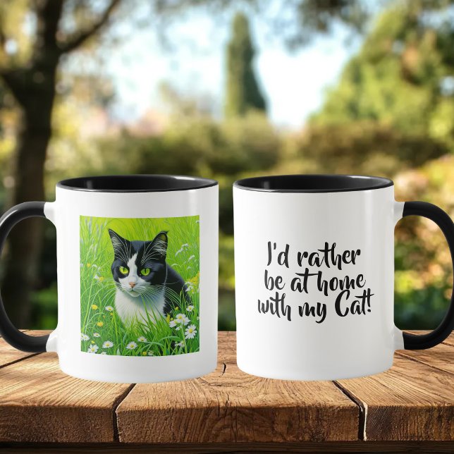 I'd Rather be at Home with my Cat Mug (Creator Uploaded)