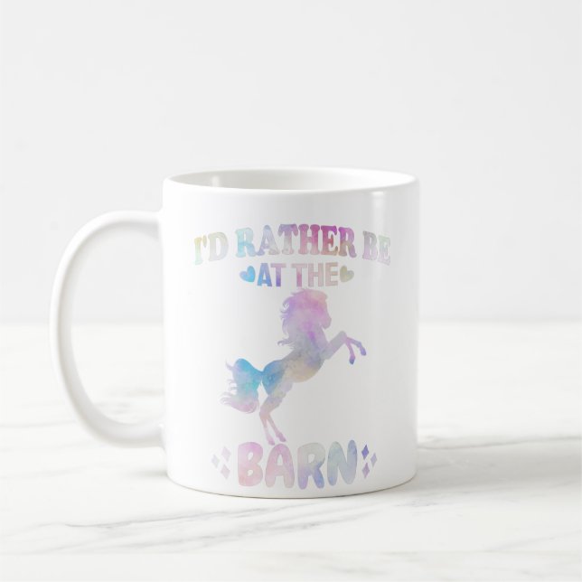 I'd Rather Be At The Barn   Coffee Mug (Left)