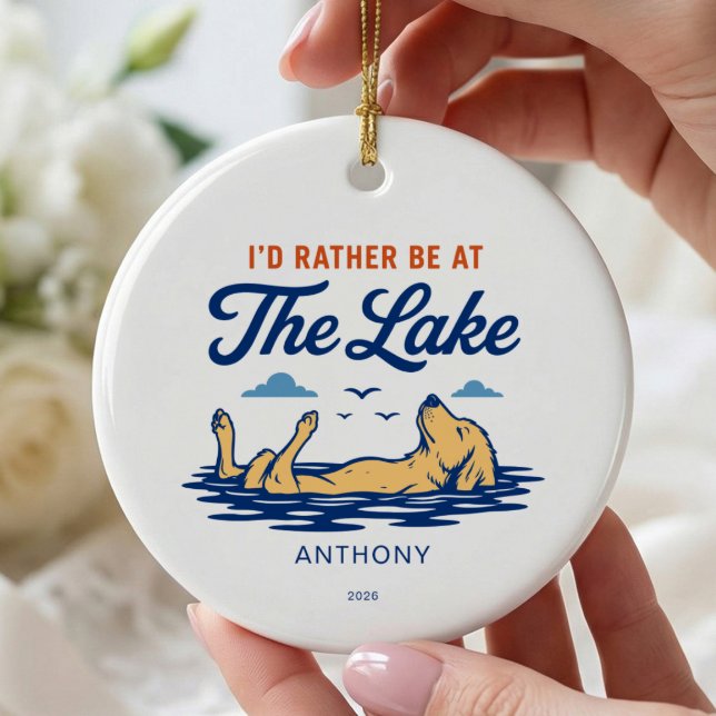 I'd Rather Be at the Lake Ornament (Creator Uploaded)
