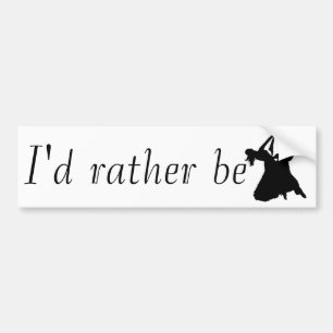 I'd Rather Be Ballroom Dancing Bumper Sticker