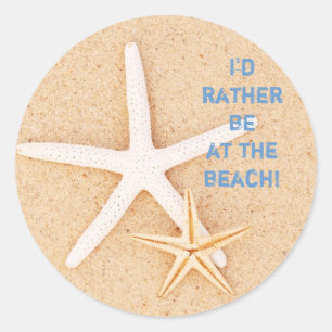 I'd Rather Be... Beach Stickers