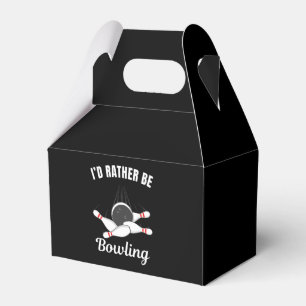 I'd rather be bowling favor box