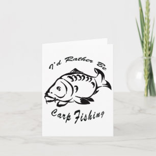 I'd Rather Be Carp Fishing Carp Fishing Tee Men Wo Card