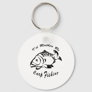 I'd Rather Be Carp Fishing Carp Fishing Tee Men Wo Keychain