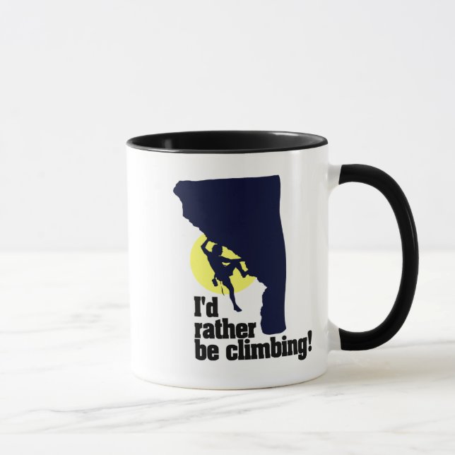 I'd rather be climbing mug! mug (Right)