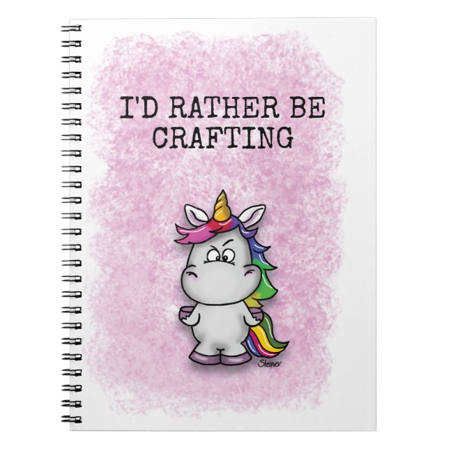I'd rather be crafting - Crafting Journal (Front)