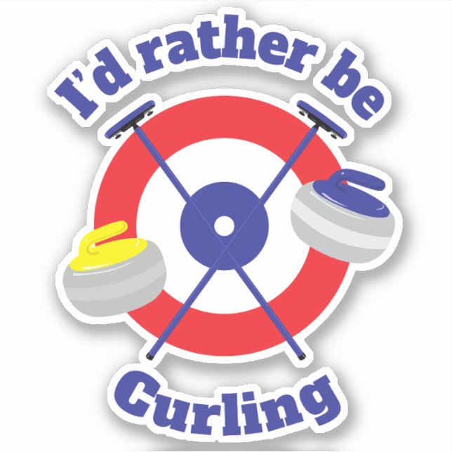 Id Rather Be Curling (Front)