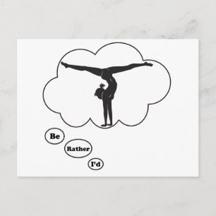 I'd rather be Doing Gymnastics Postcard