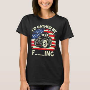 I'd Rather Be Farming Men Women Kids Farmer T-Shirt
