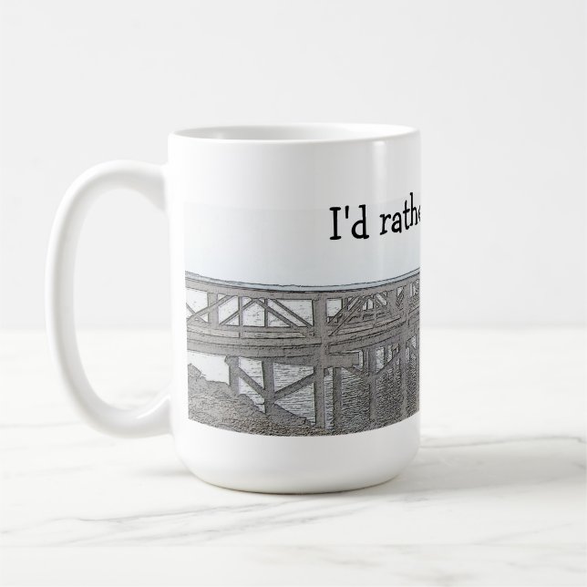 I'd Rather Be Fishing Coffee Mug (Left)