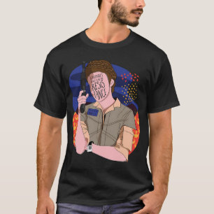 I'd Rather Be Fishing Graphic Bass Dad Boy Men T-Shirt