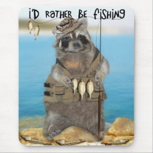 I'd Rather Be Fishing Mouse Pad