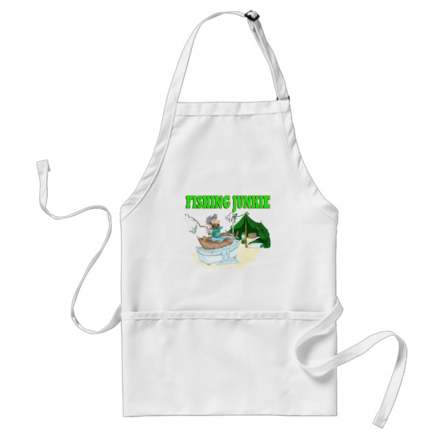 I'd rather be Fishing! Standard Apron (Front)