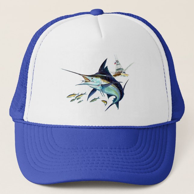 I'd rather be fishing! trucker hat (Front)